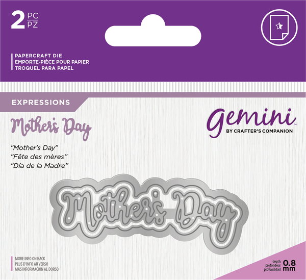 Gemini Expressions Metal Die - Mother's Day