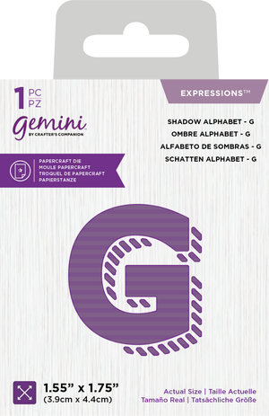 Gemini Expressions Die - Shadow Alphabet G