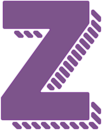 Gemini Expressions Die - Shadow Alphabet Z