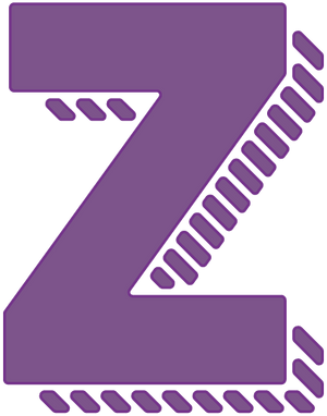 Gemini Expressions Die - Shadow Alphabet Z