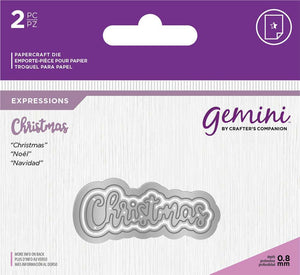 Gemini Expressions Metal Die - Christmas