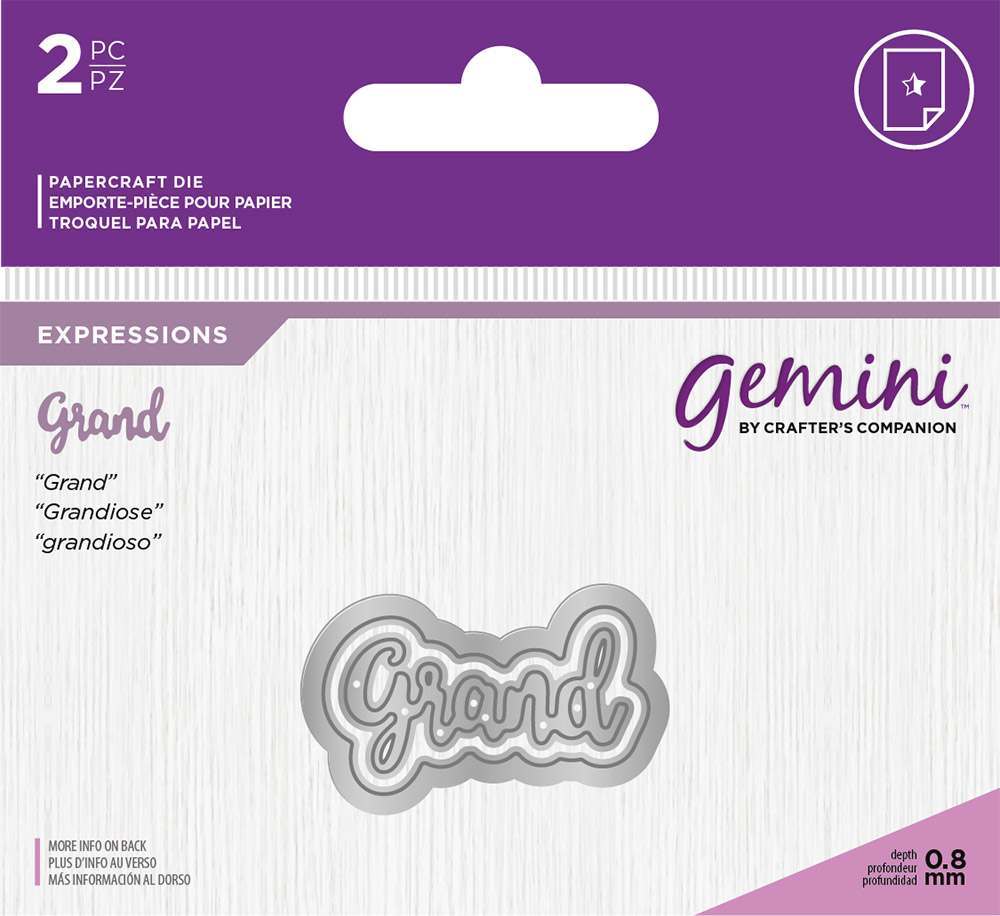 Gemini Expressions Metal Die - Grand