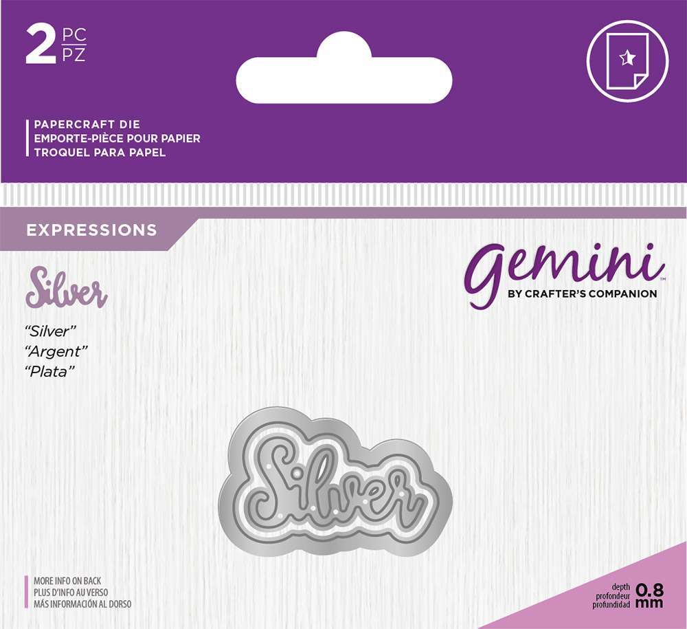 Gemini Expressions Metal Die - Silver