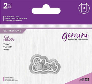 Gemini Expressions Metal Die - Silver