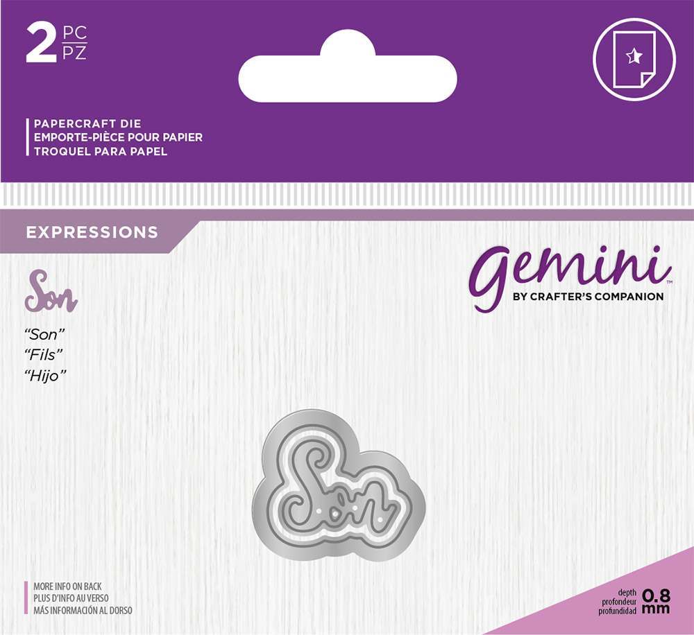 Gemini Expressions Metal Die - Son