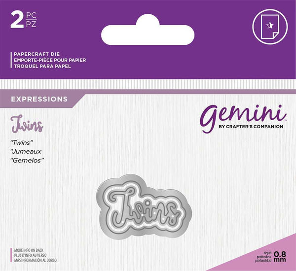 Gemini Expressions Metal Die - Twins