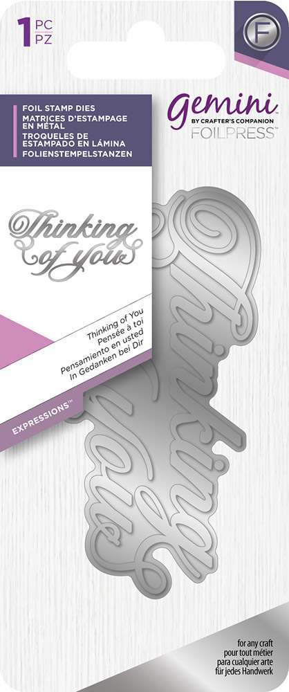 Gemini FOILPRESS Thinking of You Foil Stamp Die Expressions