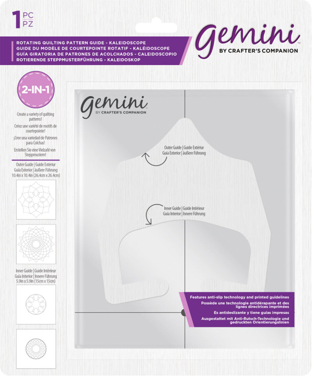 Gemini Rotating Quilting Pattern Guide - Kaleidoscope