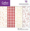 Crafters Companion 12” x 12” Luxury Foiled Acetate Pack - Pumpkin Spice Season