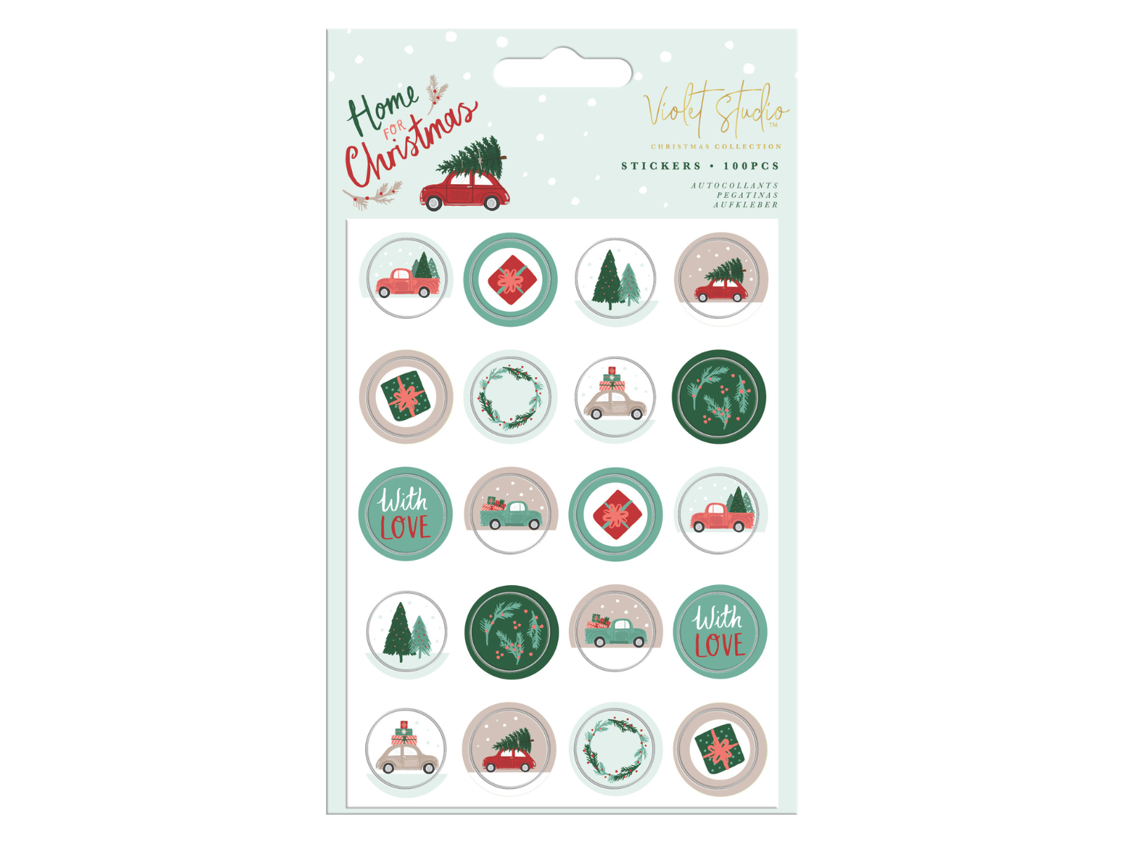 Mini Christmas Stickers - Violet Studio