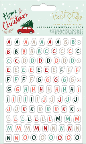 Alphabet Stickers Home for Christmas - Violet Studios