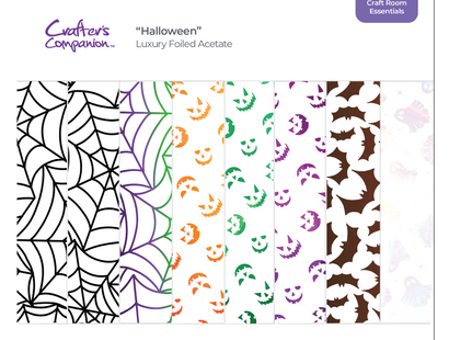 Crafters Companion - Luxury Foiled Acetate Pack - Halloween