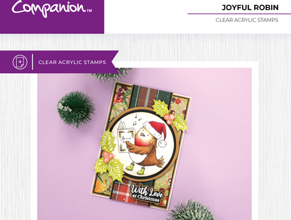 Crafter's Companion Photopolymer Stamp - Joyful Robin