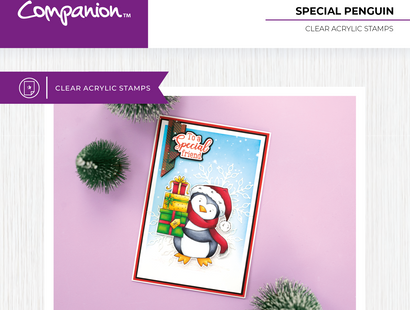 Crafter's Companion Photopolymer Stamp - Special Penguin