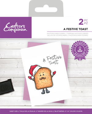 Crafter's Companion - Photopolymer Stamp - A Festive Toast