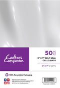 Crafter's Companion 5"x 7" Self Seal Cello Bags - 50 Pack