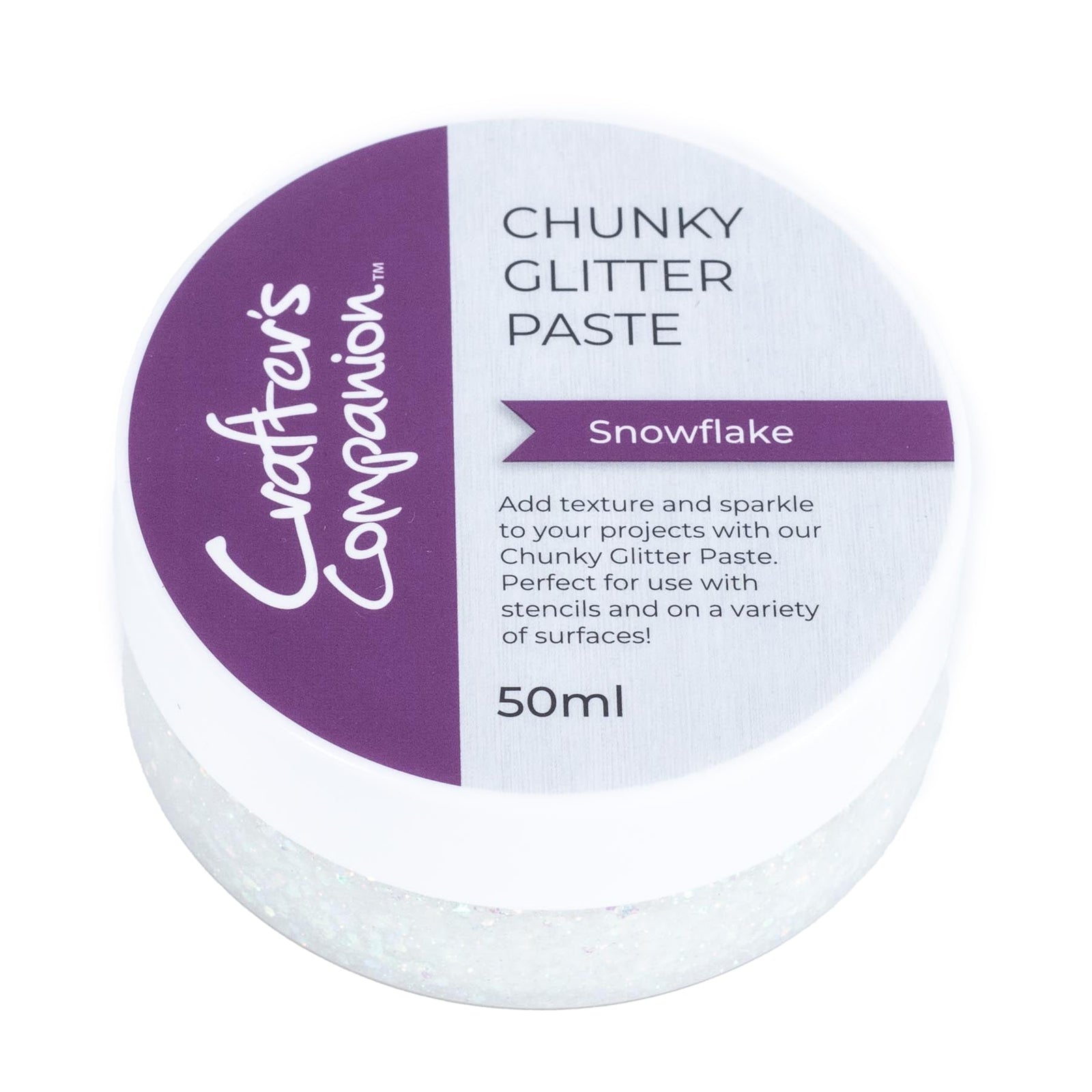 Crafter's Companion Chunky Glitter Paste with Stencils Collection