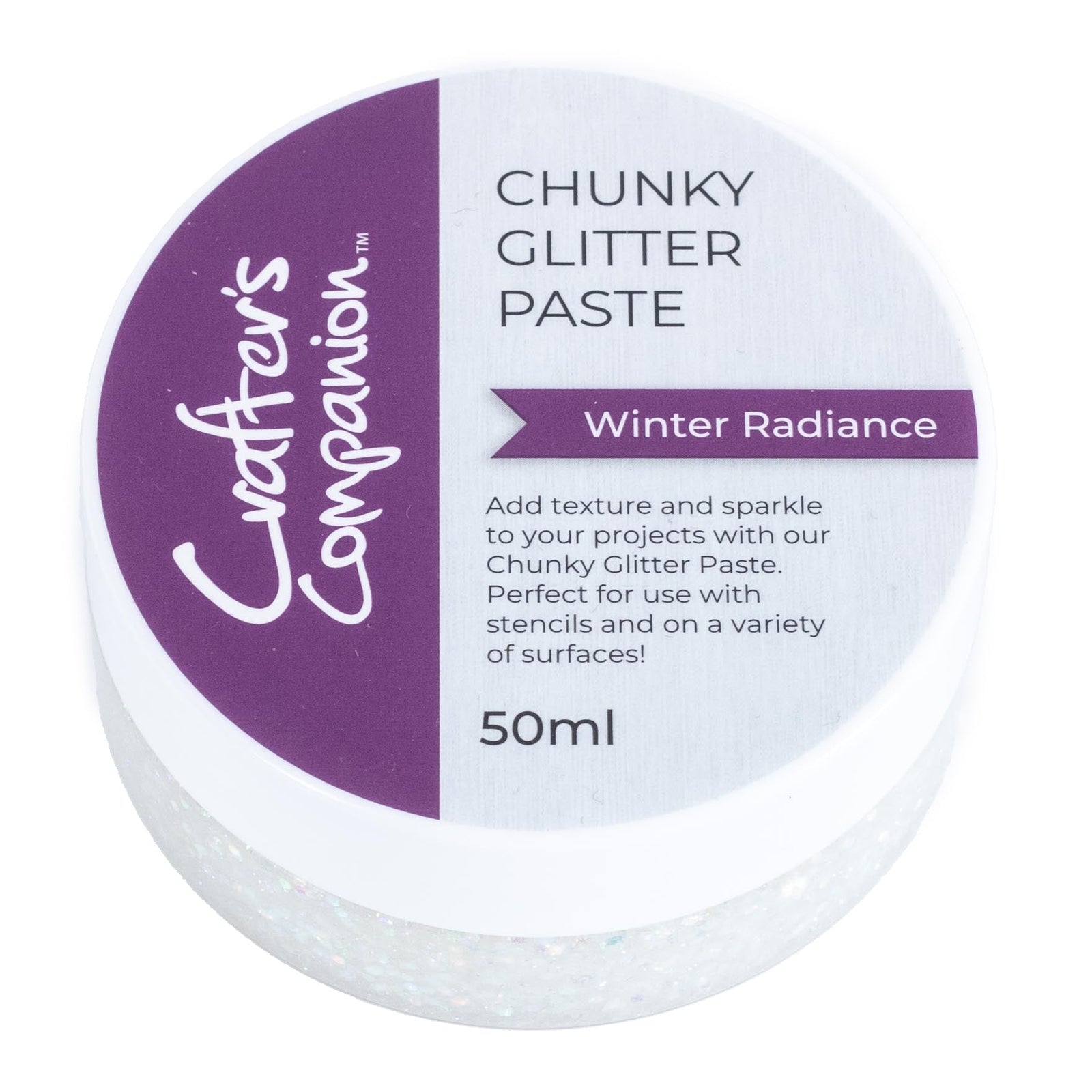 Winter Radiance Chunky White Glitter Paste