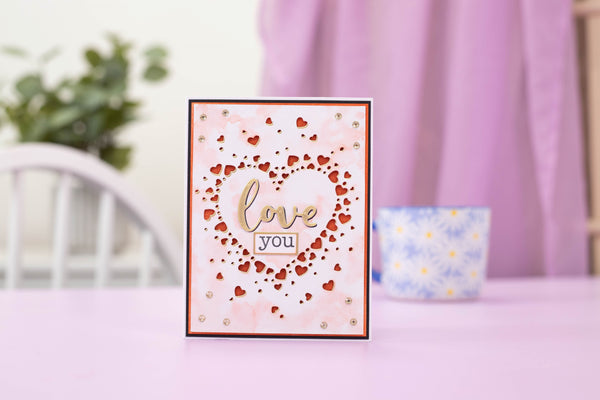 Crafter's Companion Stamp & Die - Love Hearts