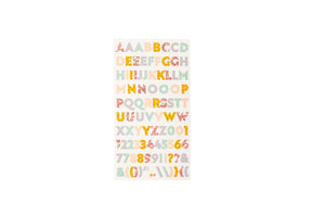 Alphabet Stickers Rainbow Blooms - Violet Studios