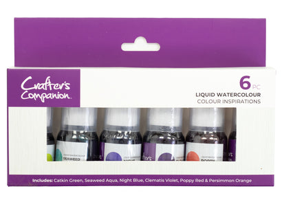 Crafter's Companion - Liquid Watercolours - Colour Inspirations 6pc