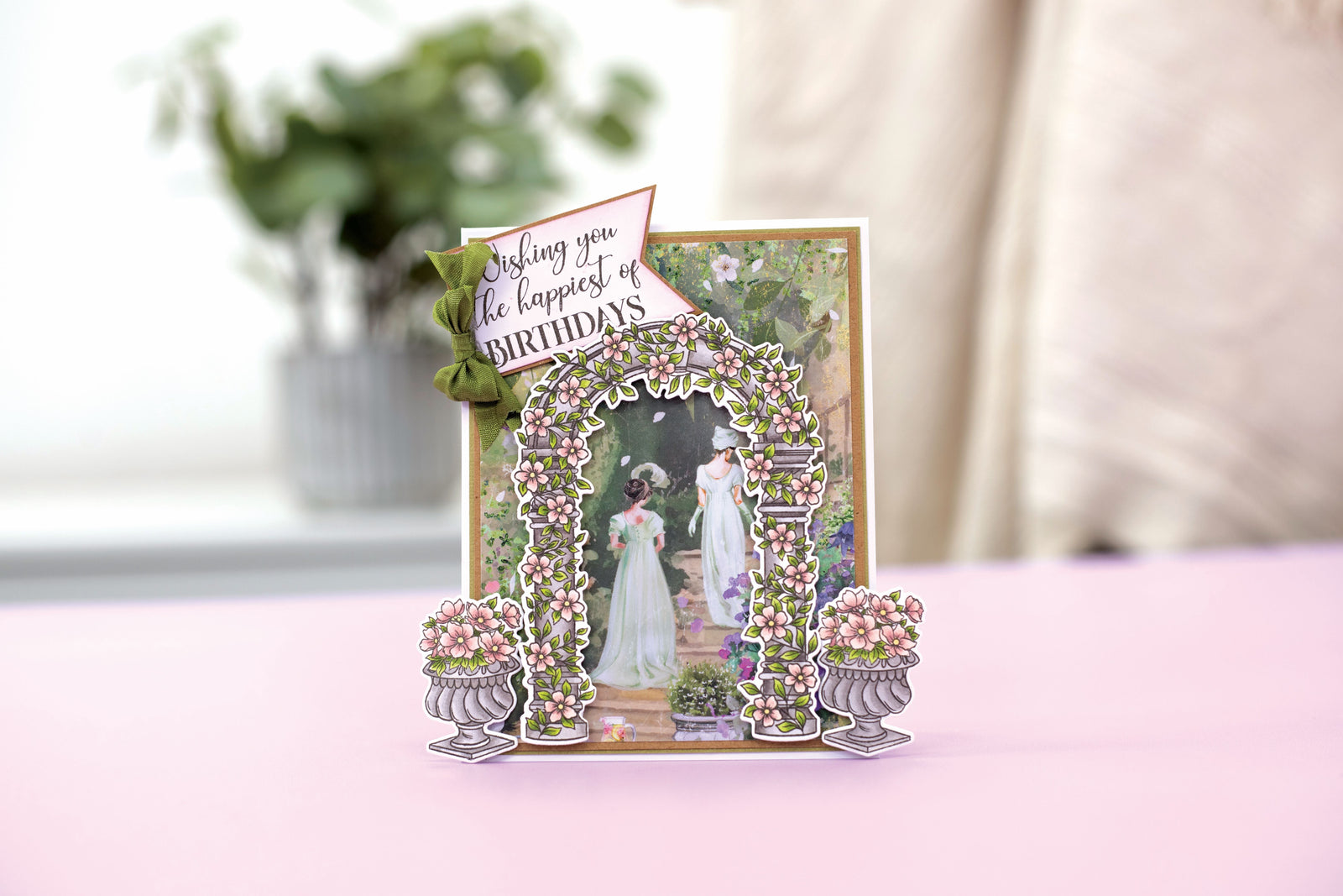 Sara Signature - Age of Elegance - Stamp & Die - Garden Arch & Topiary Urn