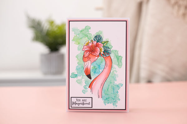 Flamazing Flamingos Clear Acrylic Stamp - Elegant Flamingo
