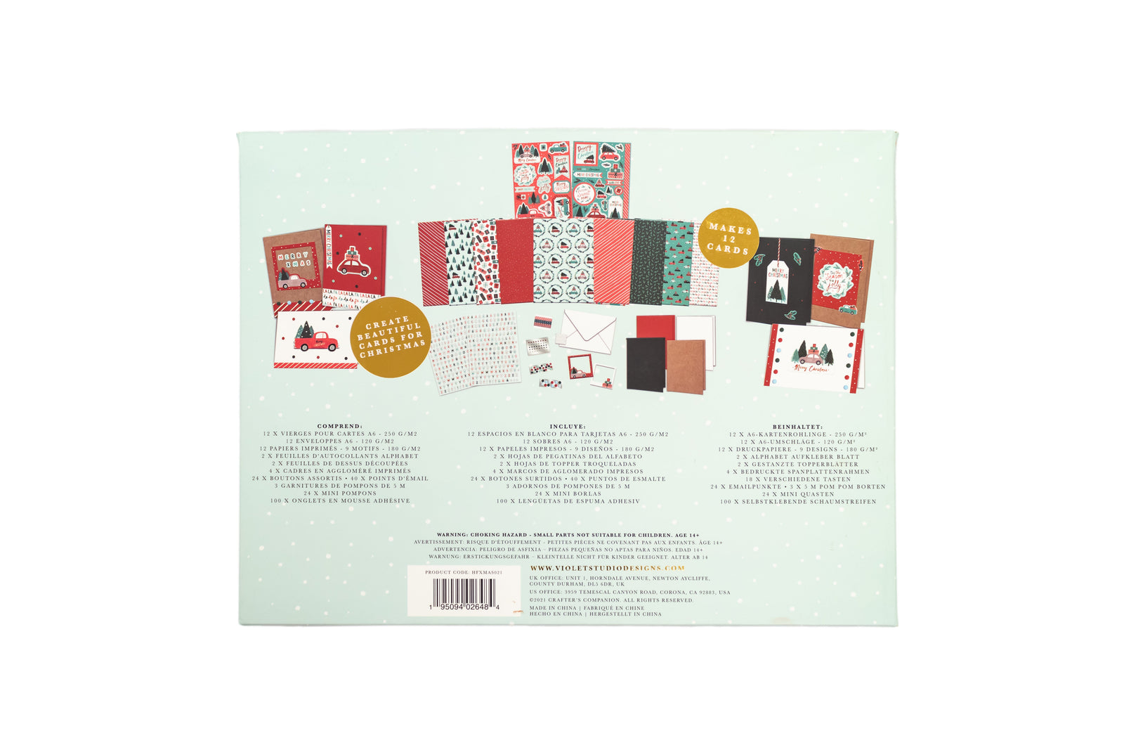 Christmas Card Making Kit - Violet Studio