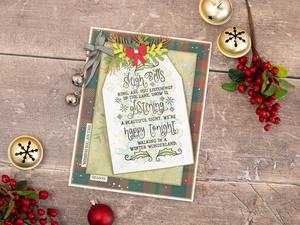 Jingle All The Way Clear Acrylic Stamp - Sleigh Bells Ring Sentiment