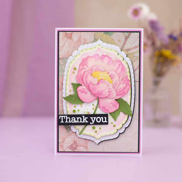 Crafters Companion - Metal Die Elements- Beautiful Peony