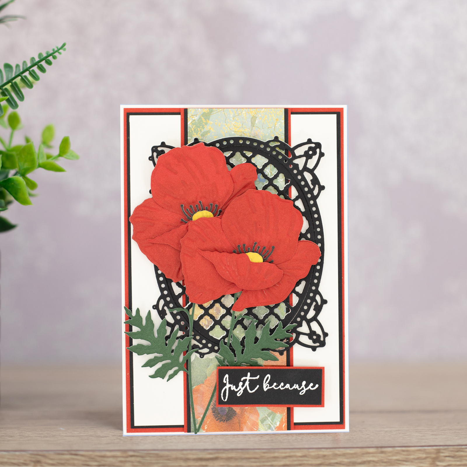 Crafters Companion - Metal Die Elements - Pretty Poppy