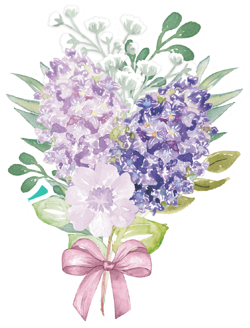 Crafter's Companion 6 x 6" Decoupage Topper Pad - Lilac Bouquet