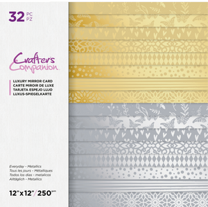 Crafter's Companion Bumper Pack Mirror Card- Gold & Silver