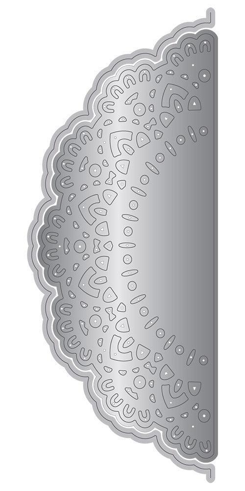 Gemini Frame Edge Embossing Folder & Die - Antique Filigree