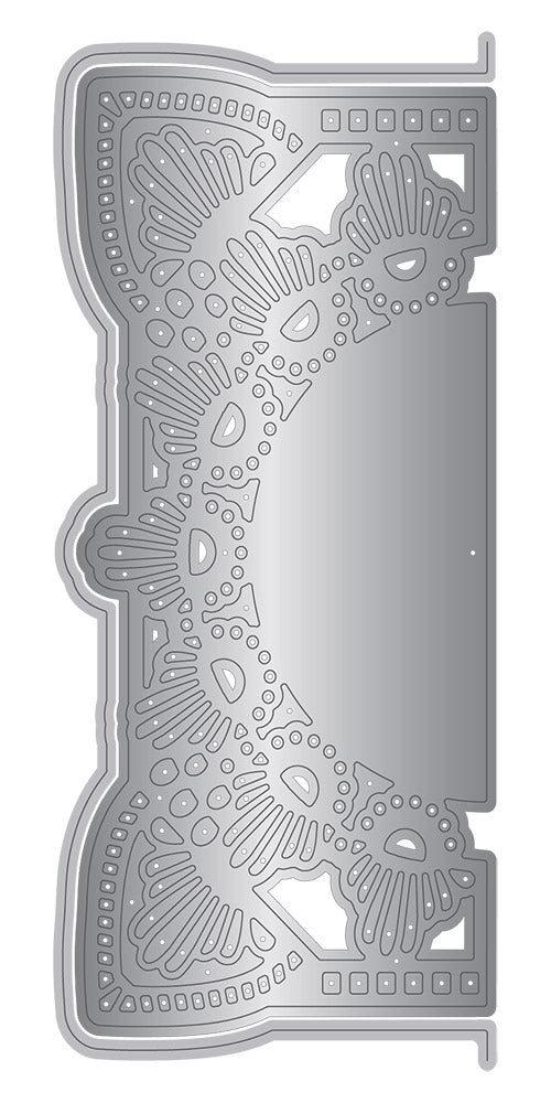 Gemini Frame Edge Embossing Folder & Die - Art Deco