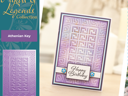 Myths & Legends  4” x 6” 3D Embossing Folder - Athenian Key