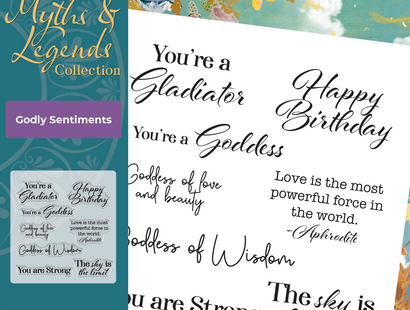 Myths & Legends - Clear Acrylic Stamps - Godly Sentiments