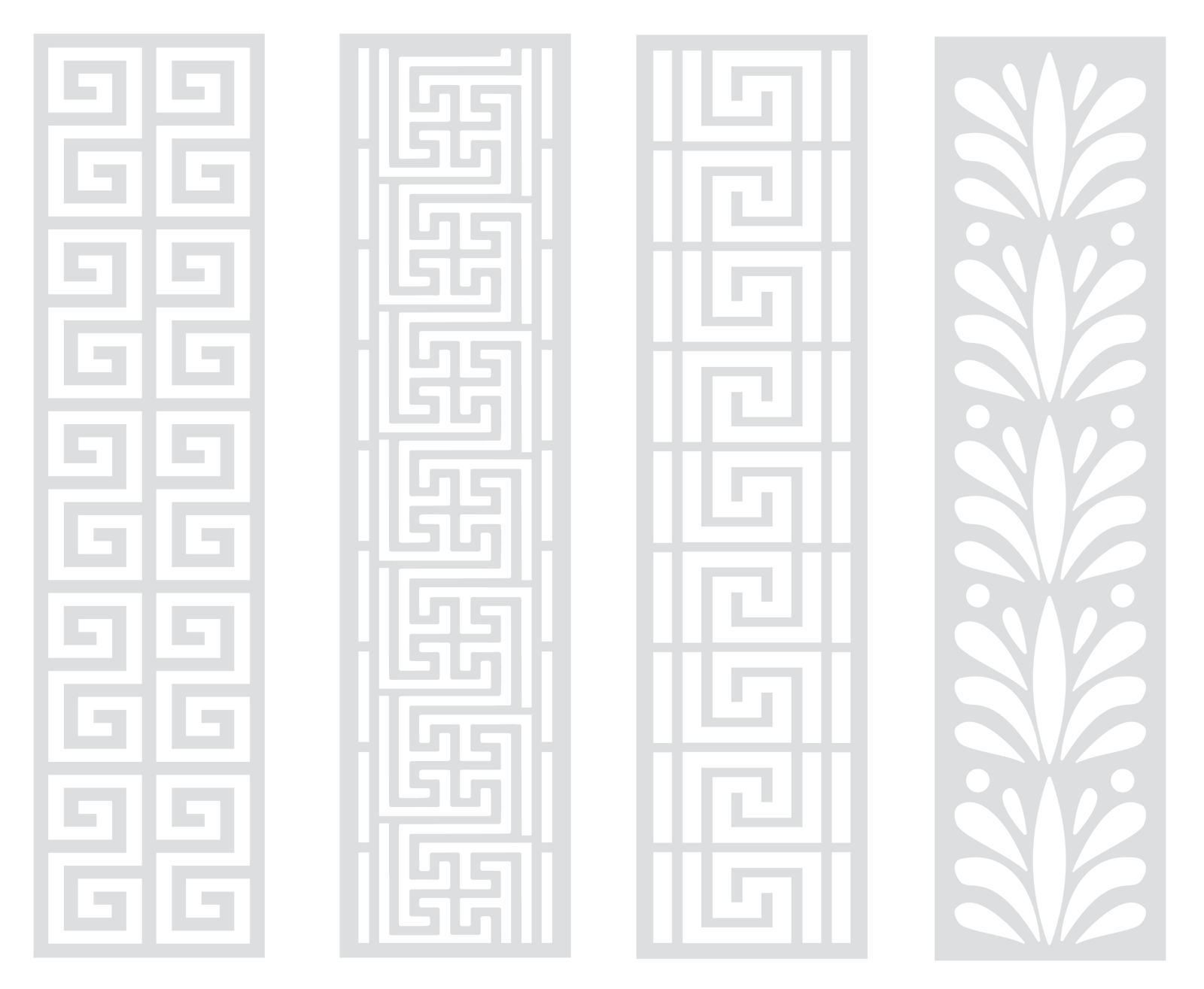 Myths & Legends - 2” x 8” Stencil Set - Athenian Designs (4 pack)