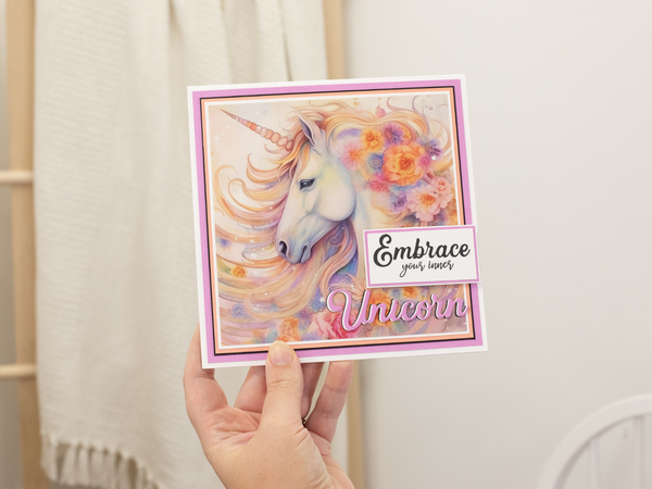 Majestic Unicorn Stamp & Die - Born to be a Unicorn