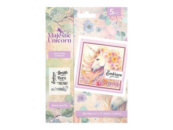 Majestic Unicorn Stamp & Die - Born to be a Unicorn