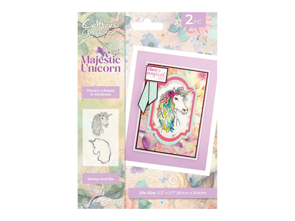 Majestic Unicorn Stamp & Die - There is Power in Kindness