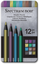 Metallic Drawing Pencils Set - 12 Pack.- Spectrum Noir