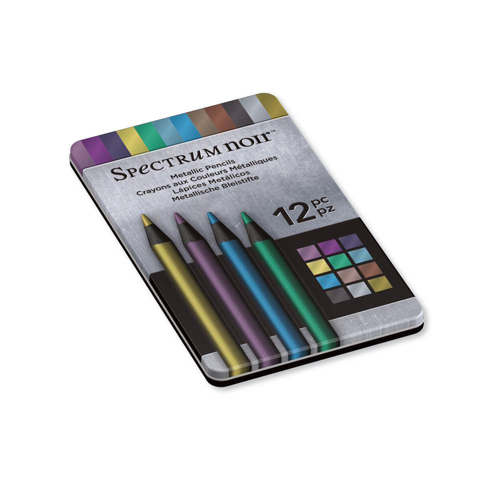 Metallic Drawing Pencils Set - 12 Pack.- Spectrum Noir