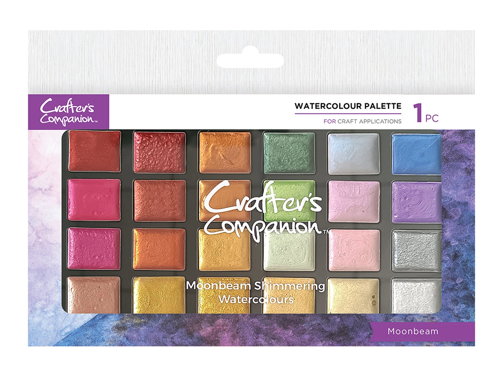 Crafter's Companion Shimmer Watercolour Palette - Moonbeam