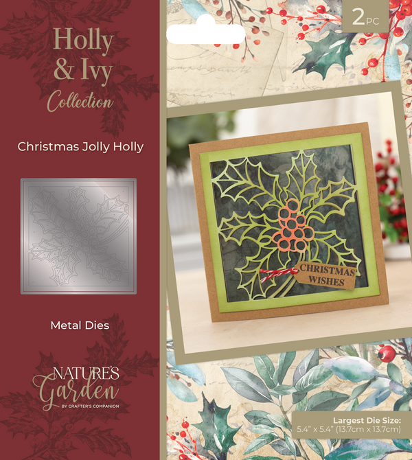 Nature’s Garden - Holly & Ivy - Metal Die - Christmas Jolly Holly