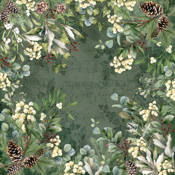 Nature’s Garden - Holly & Ivy - 12” x 12” Paper Pad