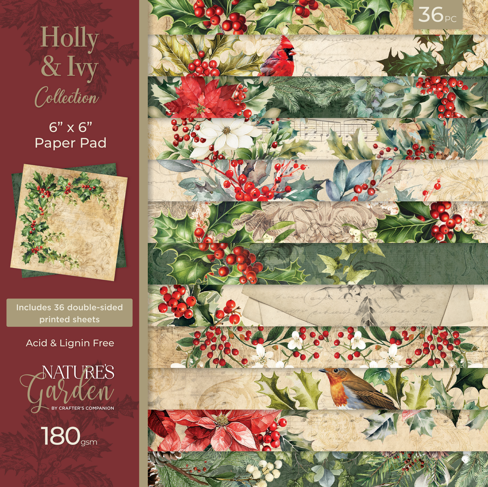 Nature's Garden Holly & Ivy Collection