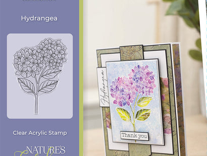 Nature's Garden - Hydrangea - Clear Acrylic Stamps - Hydrangea