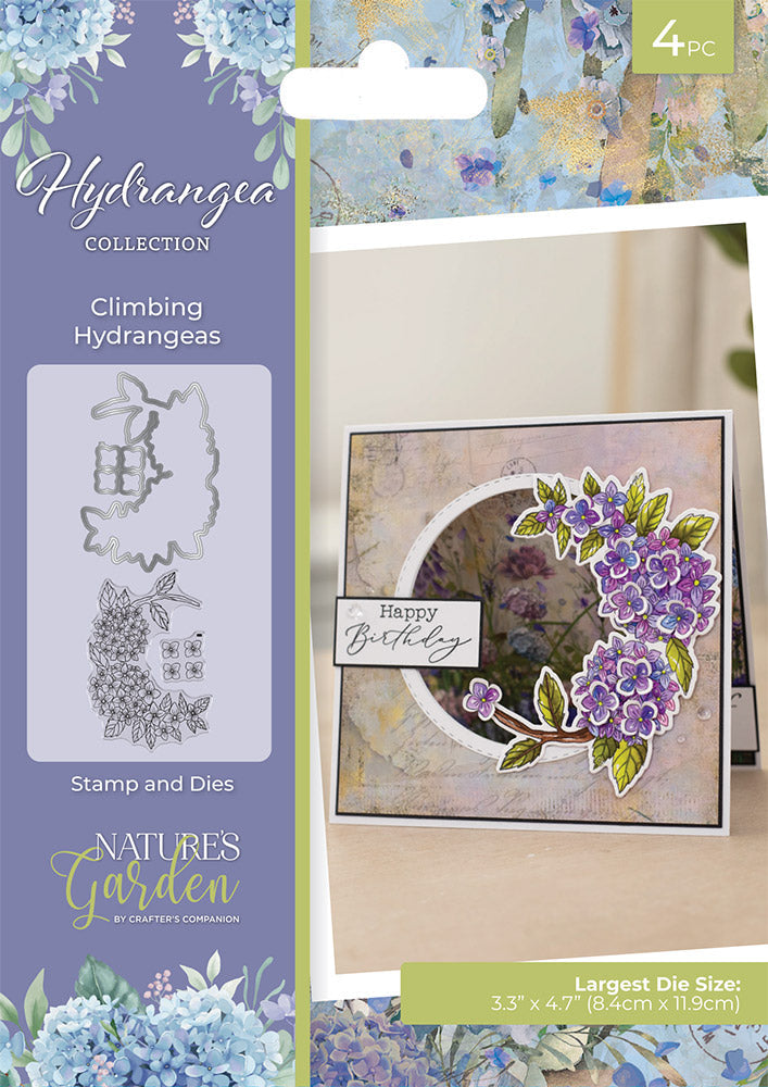 Nature's Garden - Hydrangea - Stamp and Dies - Climbing Hydrangeas