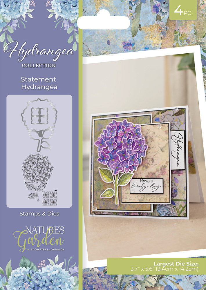 Nature's Garden - Hydrangea - Stamp and Dies - Statement Hydrangea